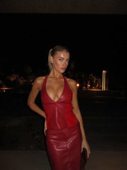 The Cherry Halter Top