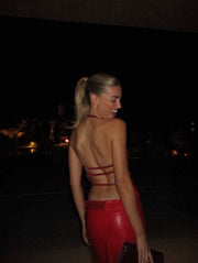 The Cherry Halter Top